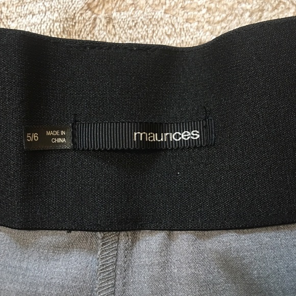 Maurices gray dress capris Size 5/6 - Picture 5 of 10
